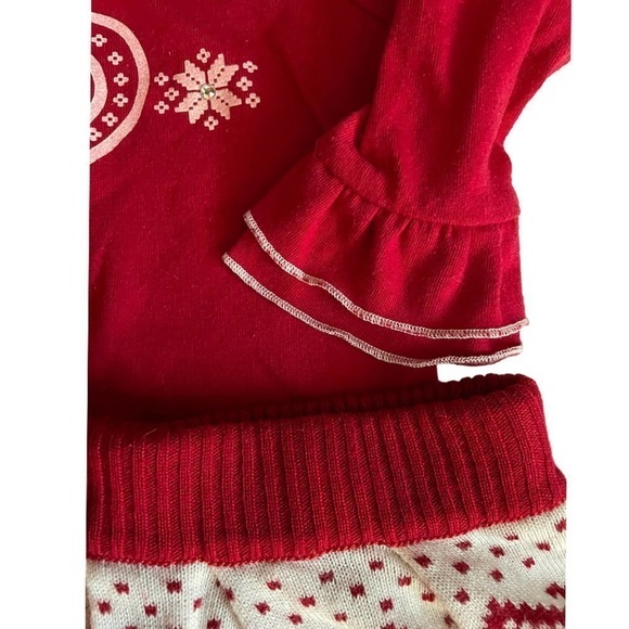 LITTLE Lass Fair Isle Skirt Sweater Set Size 12 Months - Picture 4 of 5